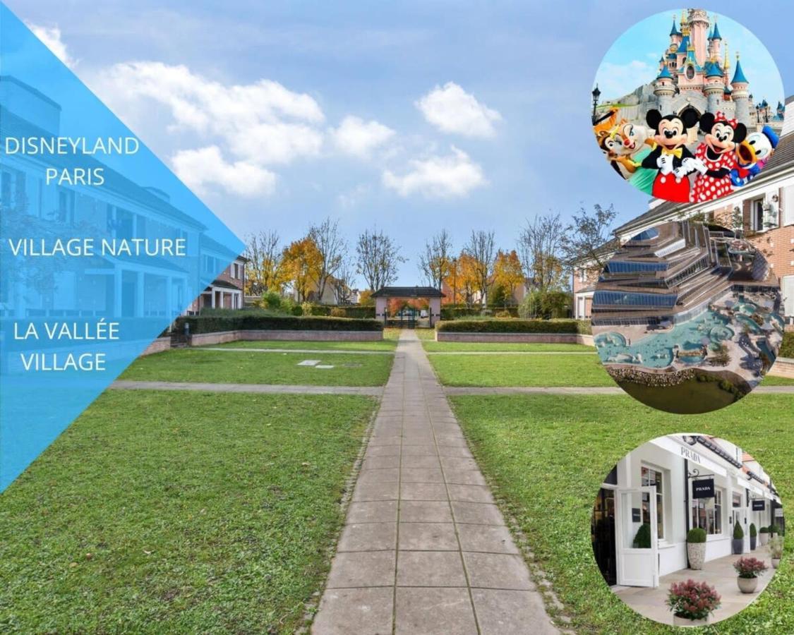 באילי-רומאינוויליירס Appart Cosy Tout Confort Disneyland Jardin 4 Pers מראה חיצוני תמונה